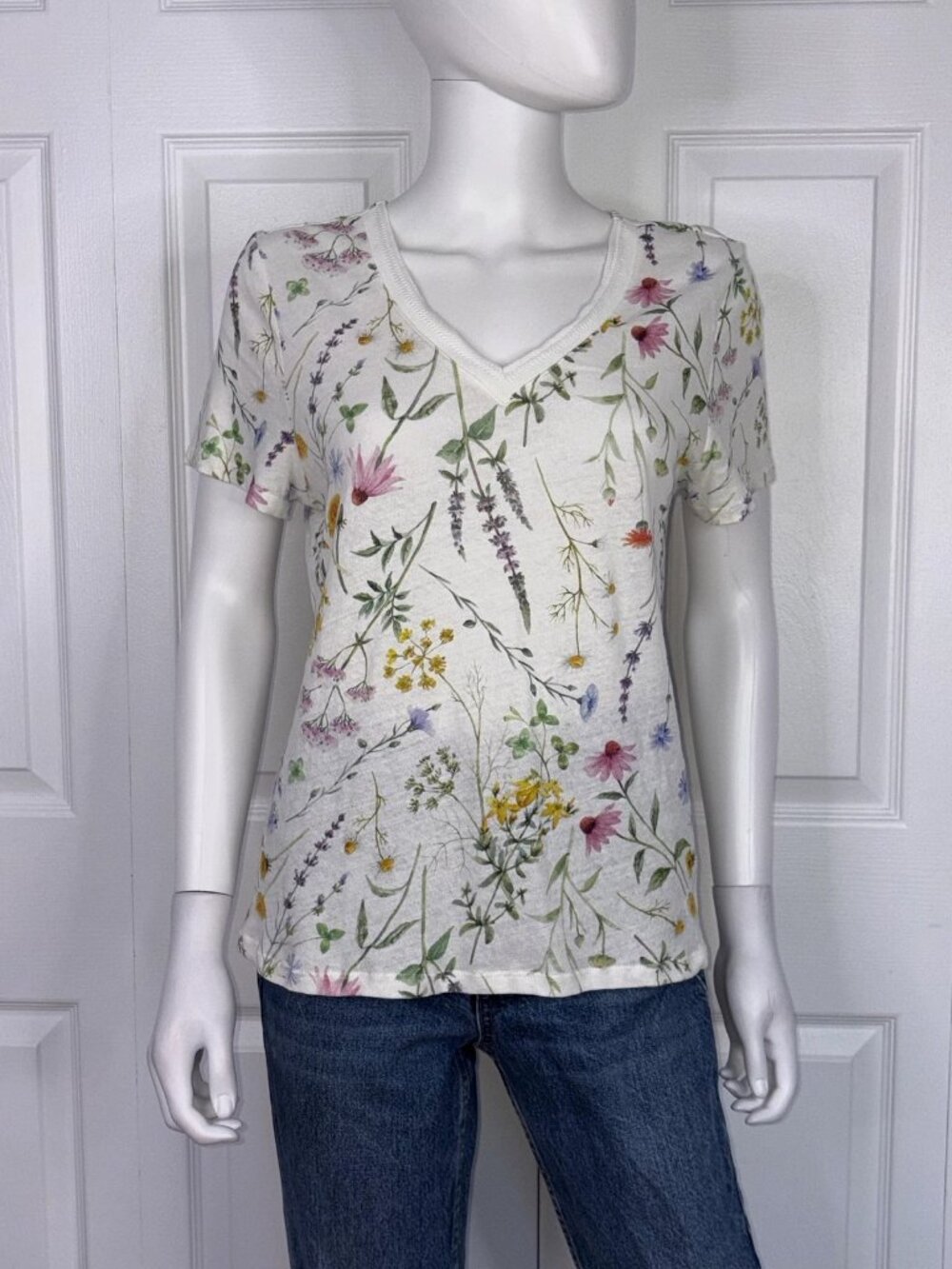 COTTON BROTHERS floral t-shirt large